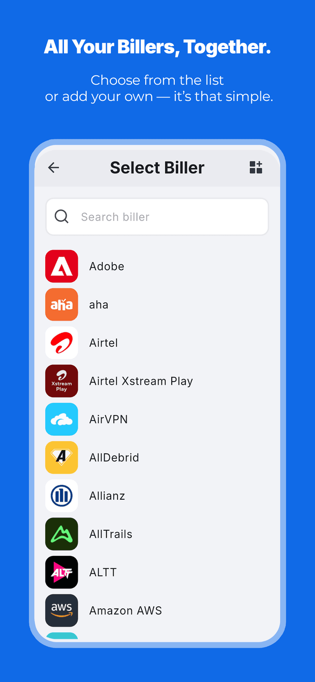 Judit: Bills & Subscriptions Screenshot 2