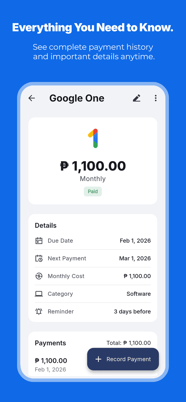 Judit: Bills & Subscriptions Screenshot 3
