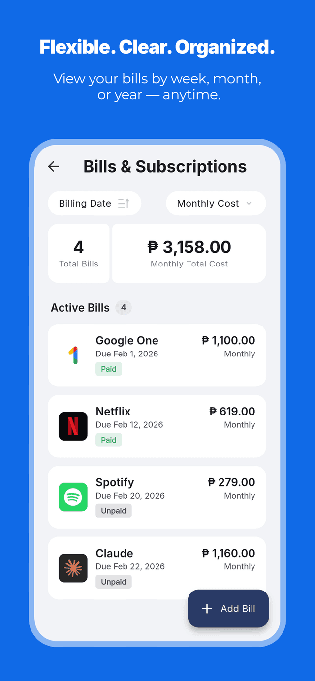 Judit: Bills & Subscriptions Screenshot 4