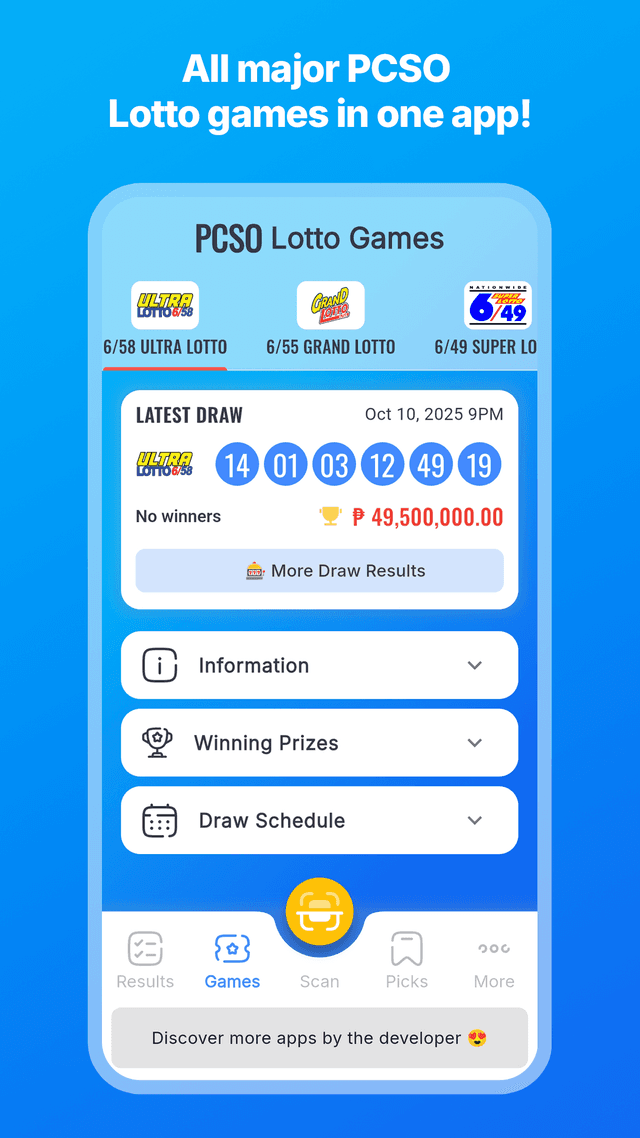 Lotto Results PH Screenshot 2