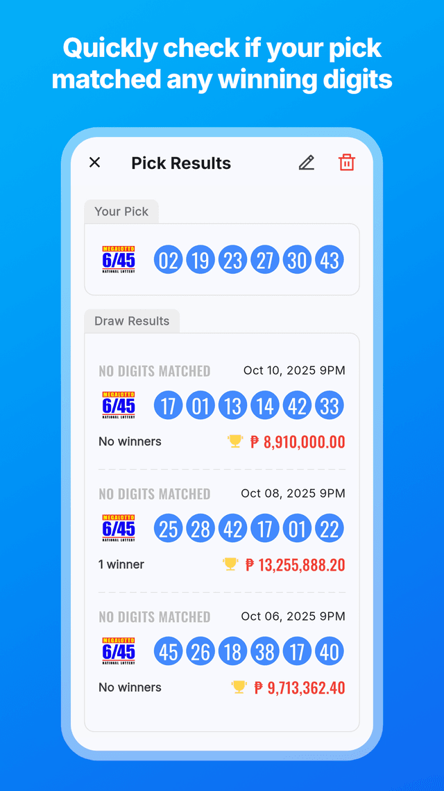 Lotto Results PH Screenshot 5