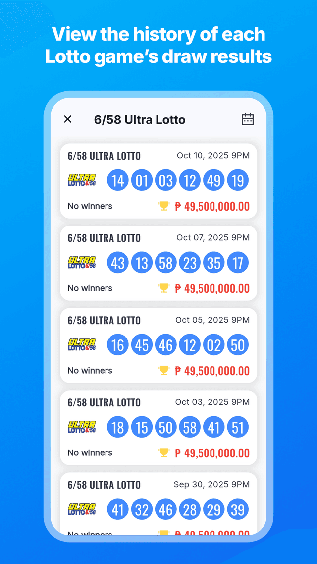 Lotto Results PH Screenshot 6